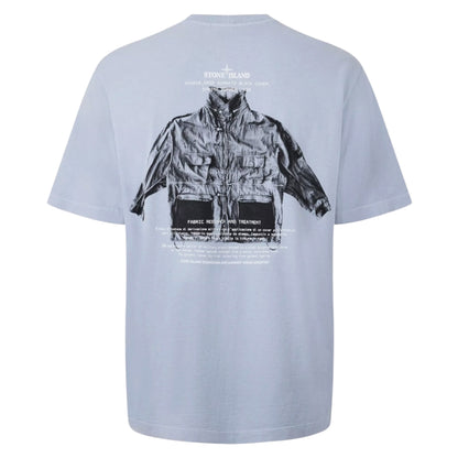 STONE ISLAND ARCHIVO BACK LOGO T-SHIRT ASH GREY