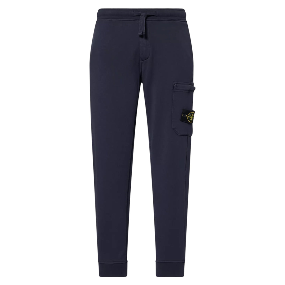 STONE ISLAND SLIM FIT ORGANIC COTTON FLEECE JOGGERS NAVY