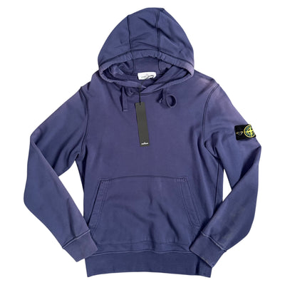 STONE ISLAND ORGANIC COTTON FLEECE LAVENDER PURPLE