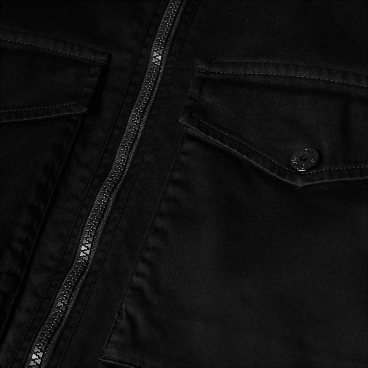 STONE ISLAND COTTON GD OVERSHIRT BLACK