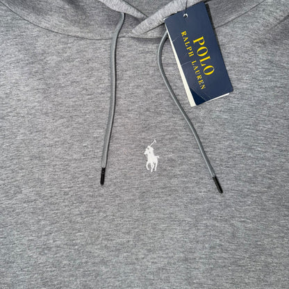 POLO RALPH LAUREN DOUBLE KNIT HOODIE GREY