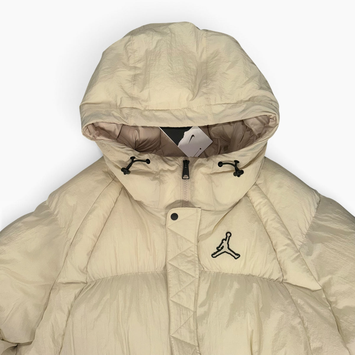 JORDAN ESSENTIAL MENS POLY PUFFER JACKET BEIGE