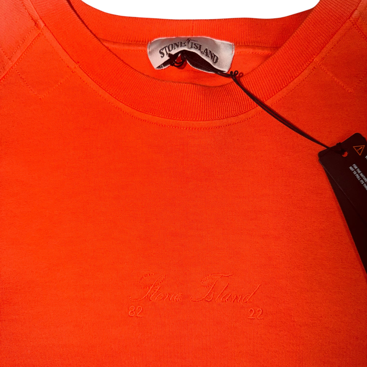 STONE ISLAND 40TH ANNIVERSARY COLLECTION CREWNECK SWEATSHIRT ORANGE