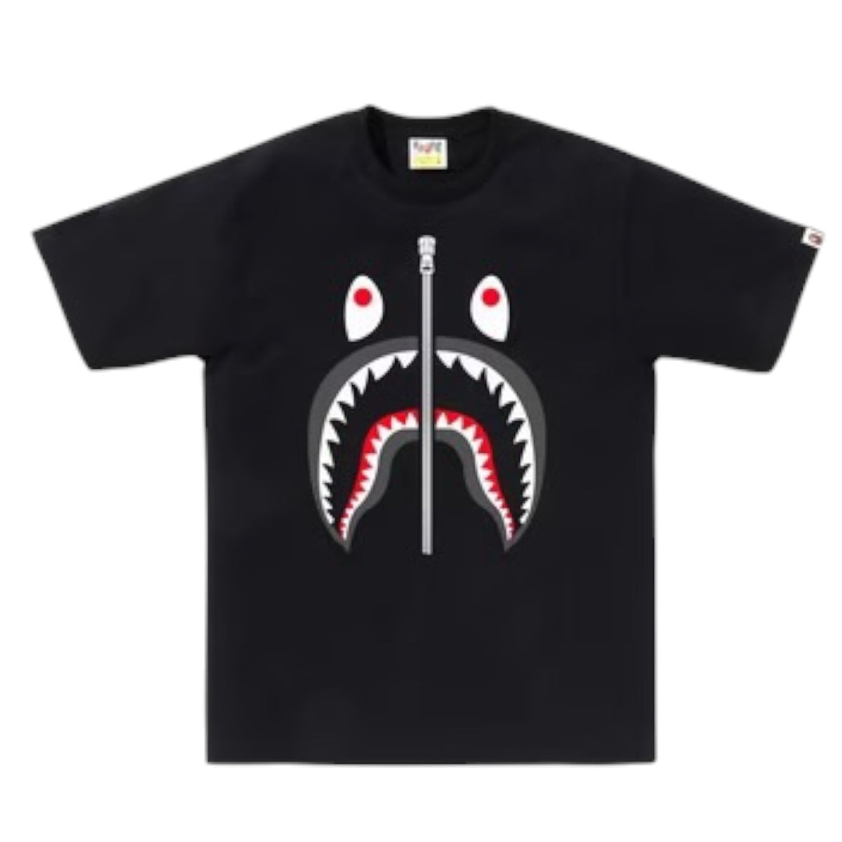 A BATHING APE SHARK T-SHIRT BLACK