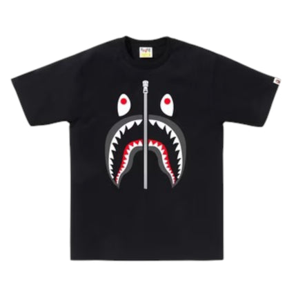 A BATHING APE SHARK T-SHIRT BLACK