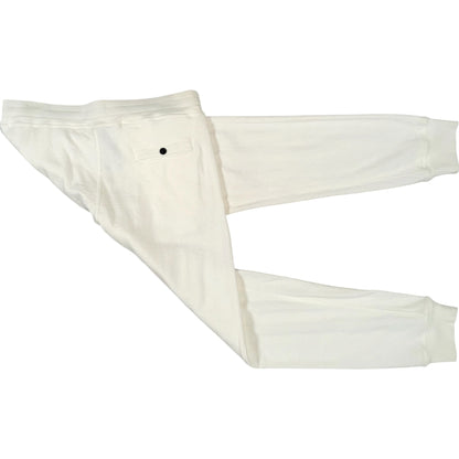 STONE ISLAND ORGANIC FLEECE SLIM FIT JOGGERS OFF WHITE