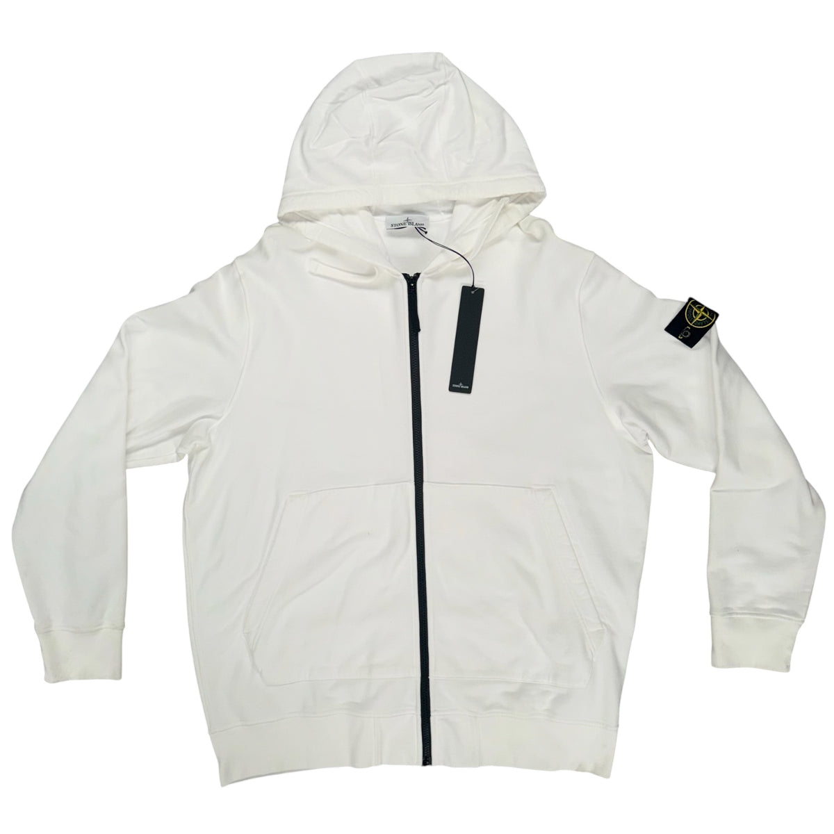 STONE ISLAND FULL ZIP UP TRACKSUIT WHITE
