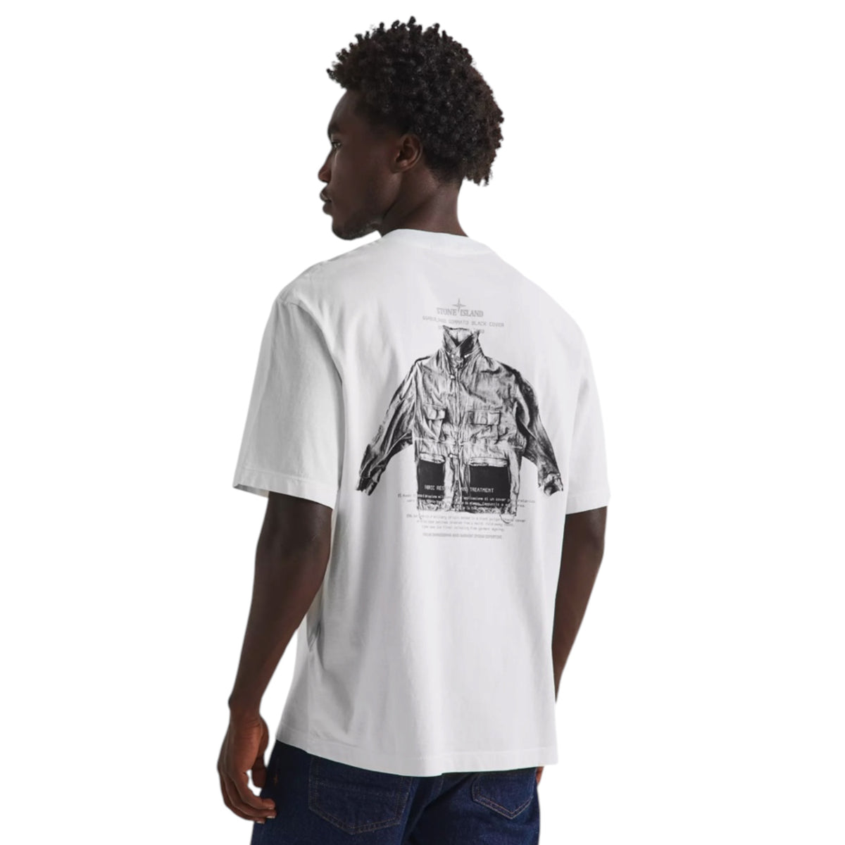 STONE ISLAND ARCHIVO BACK LOGO T-SHIRT WHITE