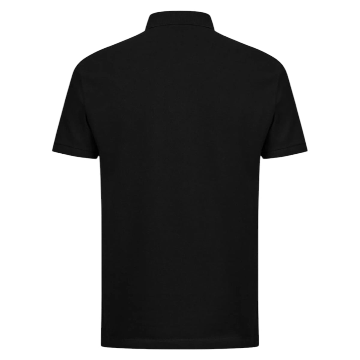 STONE ISLAND PATCH LOGO POLO SHIRT BLACK