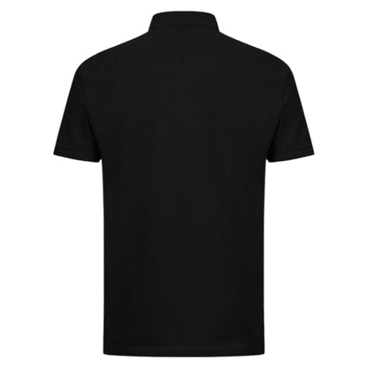 STONE ISLAND PATCH LOGO POLO SHIRT BLACK