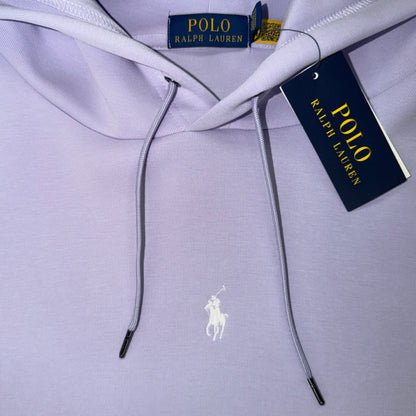 POLO RALPH LAUREN CENTRE BADGE HOODIE LILAC