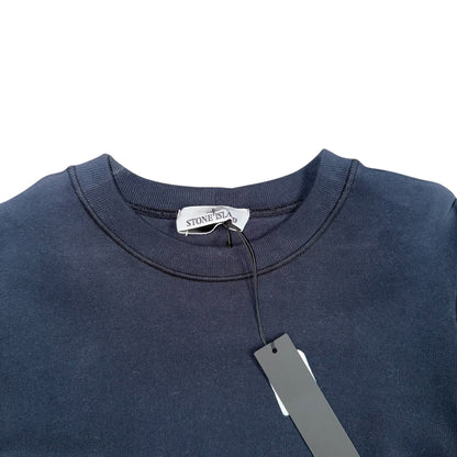 STONE ISLAND CREWNECK SWEATSHIRT NAVY