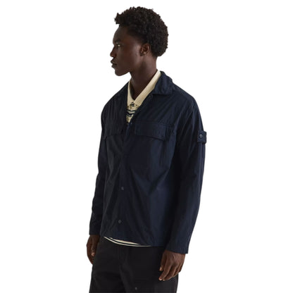 STONE ISLAND GHOST OVERSHIRT NAVY BLUE