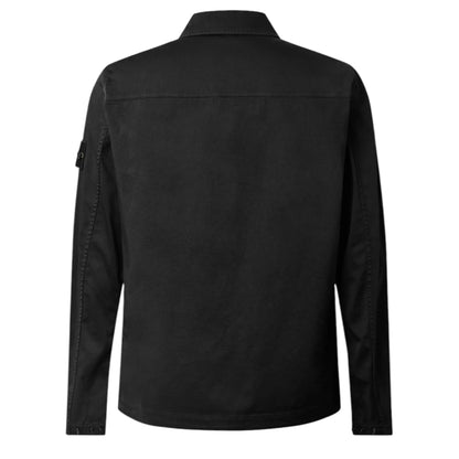 STONE ISLAND COTTON GD OVERSHIRT BLACK