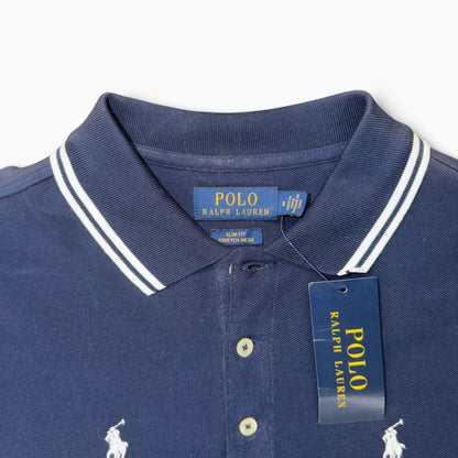 POLO RALPH LAUREN ALL OVER PONY POLO SHIRT NAVY