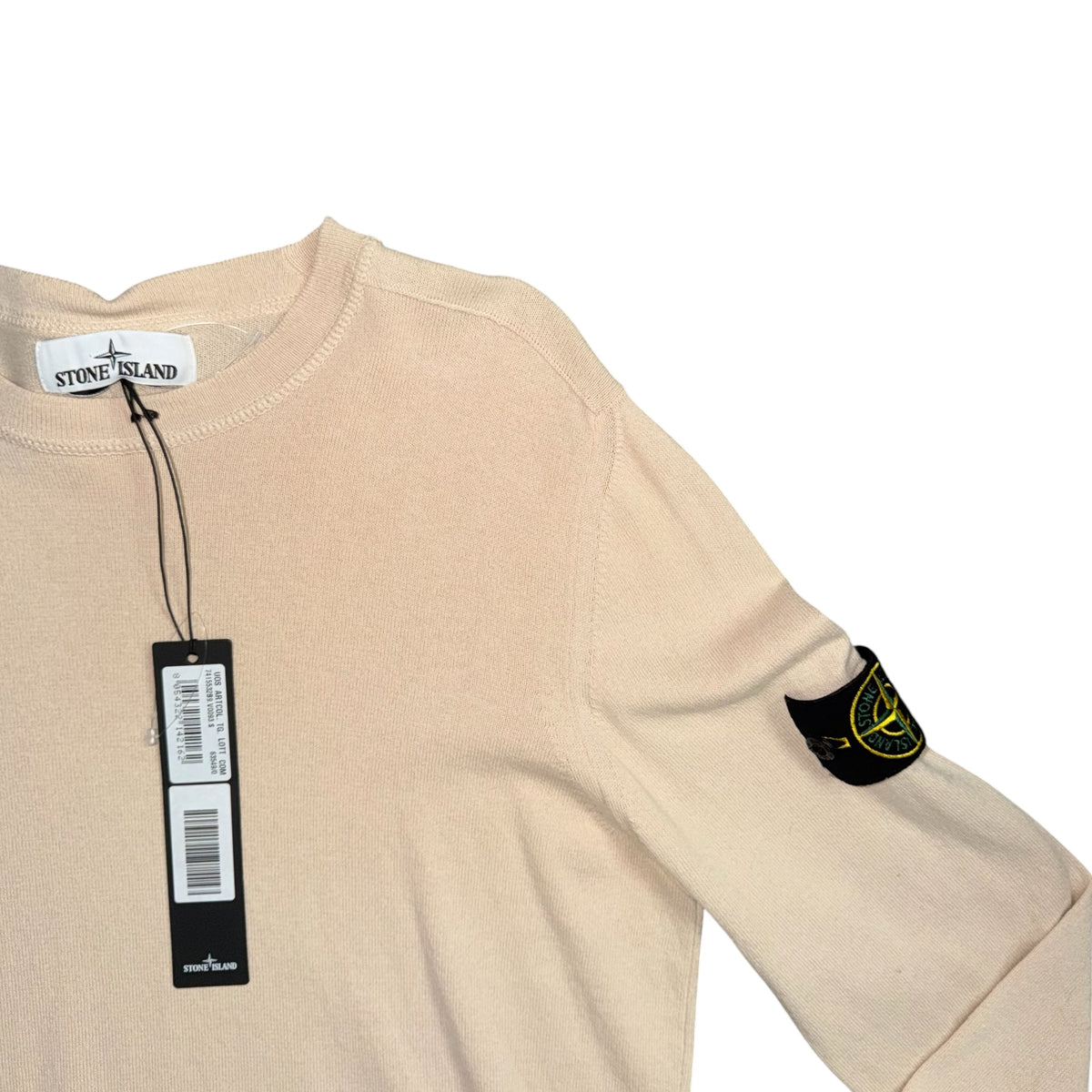 STONE ISLAND CREWNECK SWEATSHIRT CREAM
