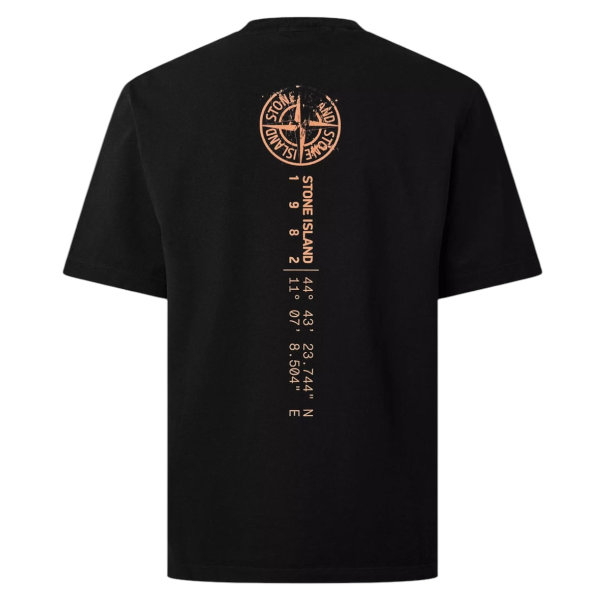 STONE ISLAND VERTI BACK LOGO T-SHIRT BLACK
