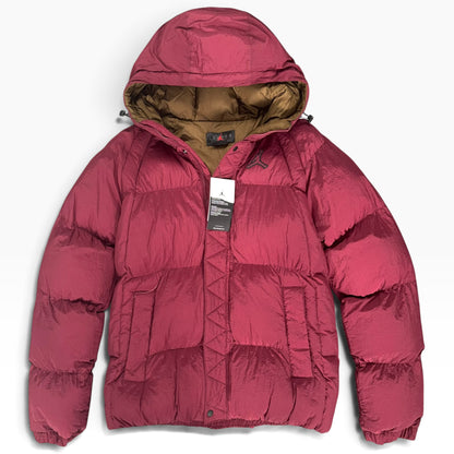 JORDAN ESSENTIAL MENS POLY PUFFER JACKET BURGANDY