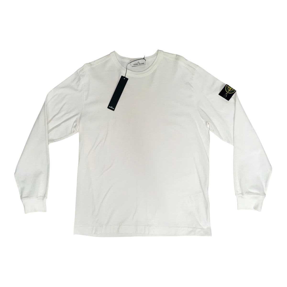 STONE ISLAND CREWNECK SWEATSHIRT WHITE