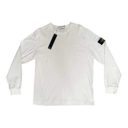 STONE ISLAND CREWNECK SWEATSHIRT WHITE