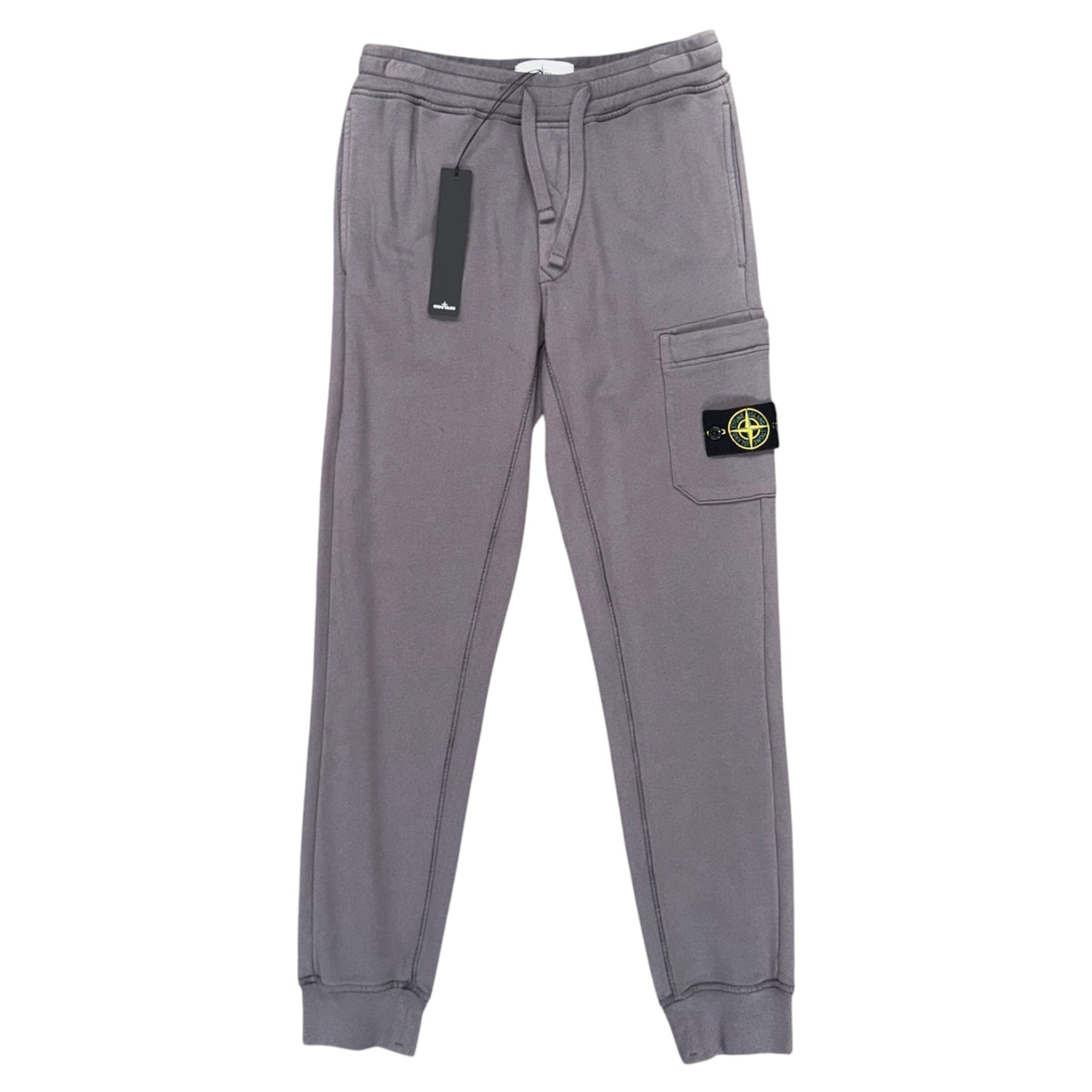STONE ISLAND COTTON FLEECE JOGGERS GREY