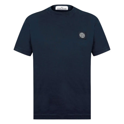 STONE ISLAND PATCH LOGO T-SHIRT NAVY BLUE