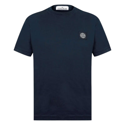 STONE ISLAND PATCH LOGO T-SHIRT NAVY BLUE