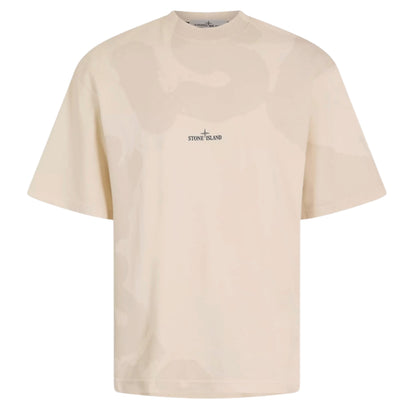 STONE ISLAND COMPASS BACK LOGO T-SHIRT BEIGE