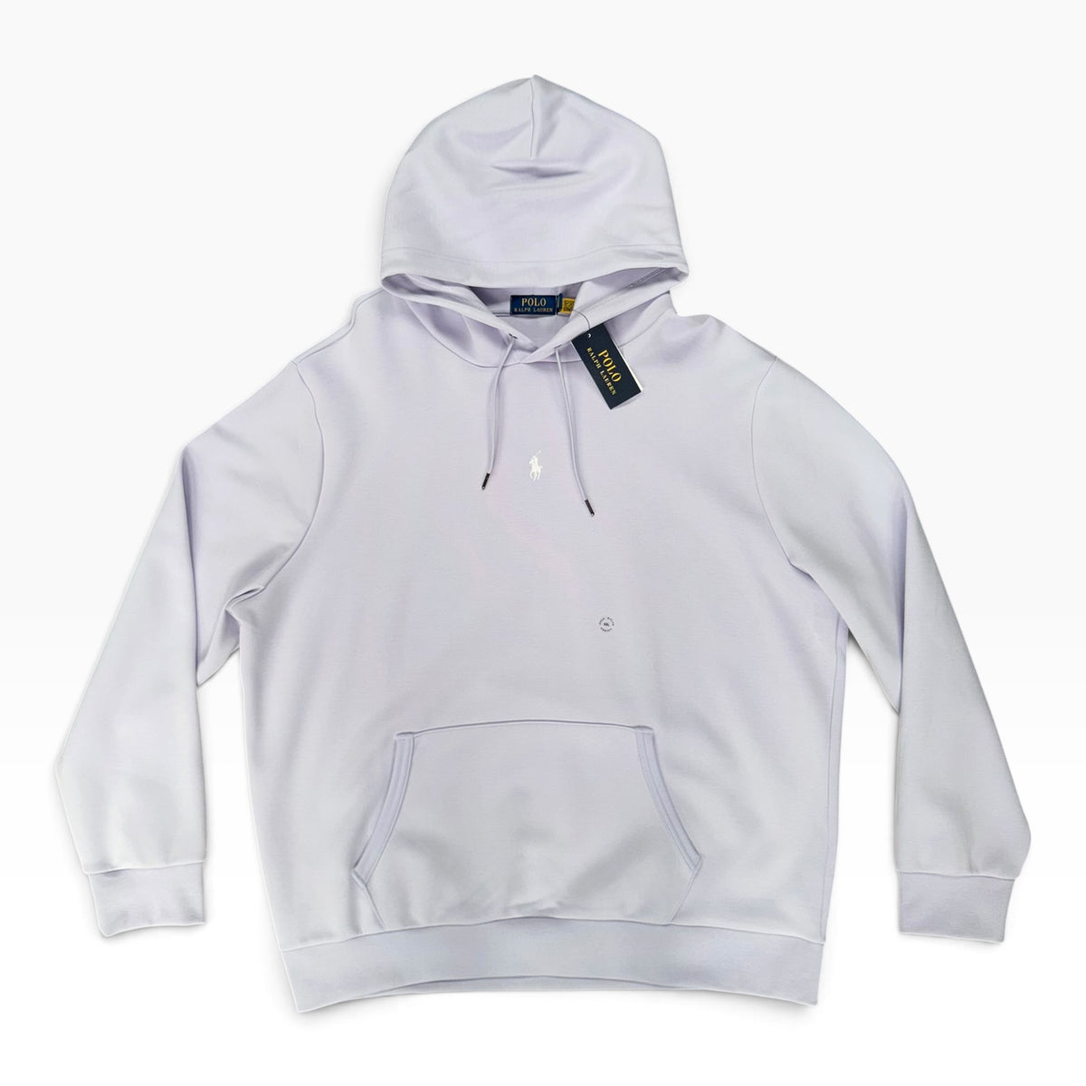 POLO RALPH LAUREN CENTRE BADGE HOODIE LILAC