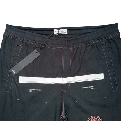 STONE ISLAND “ISOLA DI PIETRA” PRINT FULL TRACKSUIT BLACK