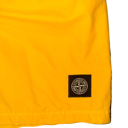 STONE ISLAND BRUSHED NYLON SWIMSHORTS YELLOW