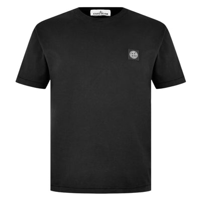STONE ISLAND PATCH LOGO T-SHIRT BLACK
