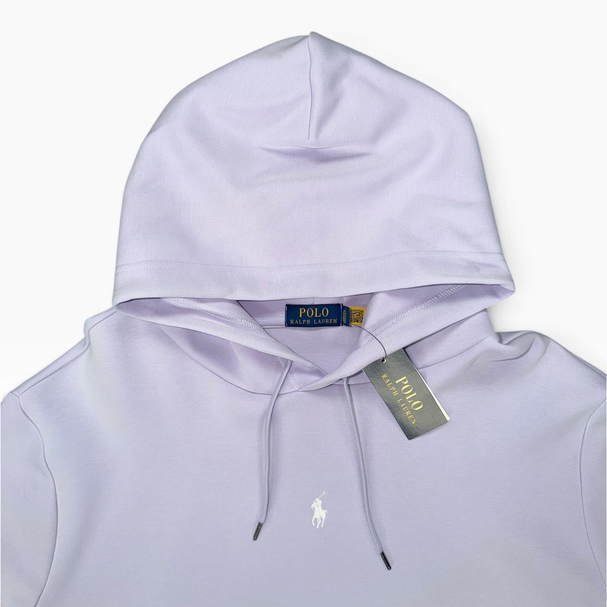 POLO RALPH LAUREN CENTRE BADGE HOODIE LILAC