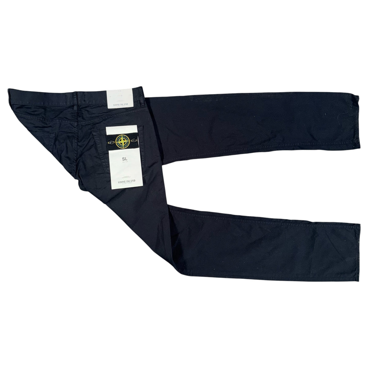 STONE ISLAND NAVY DENIM TROUSERS