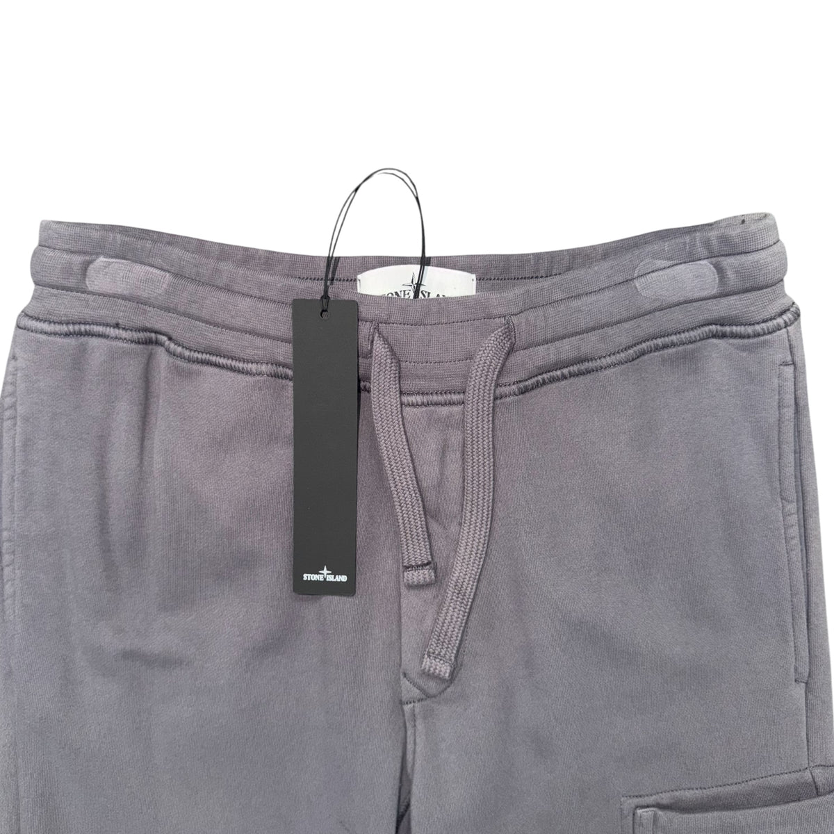STONE ISLAND COTTON FLEECE JOGGERS GREY