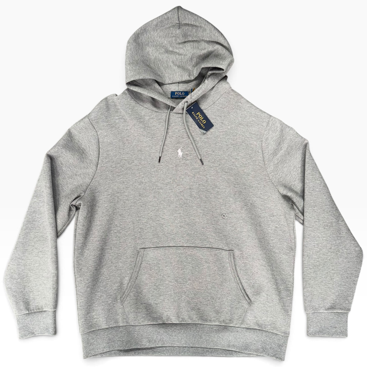 POLO RALPH LAUREN DOUBLE KNIT HOODIE GREY