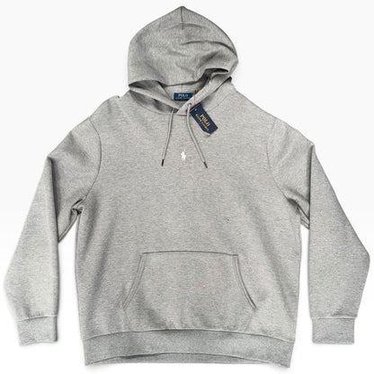 POLO RALPH LAUREN DOUBLE KNIT HOODIE GREY