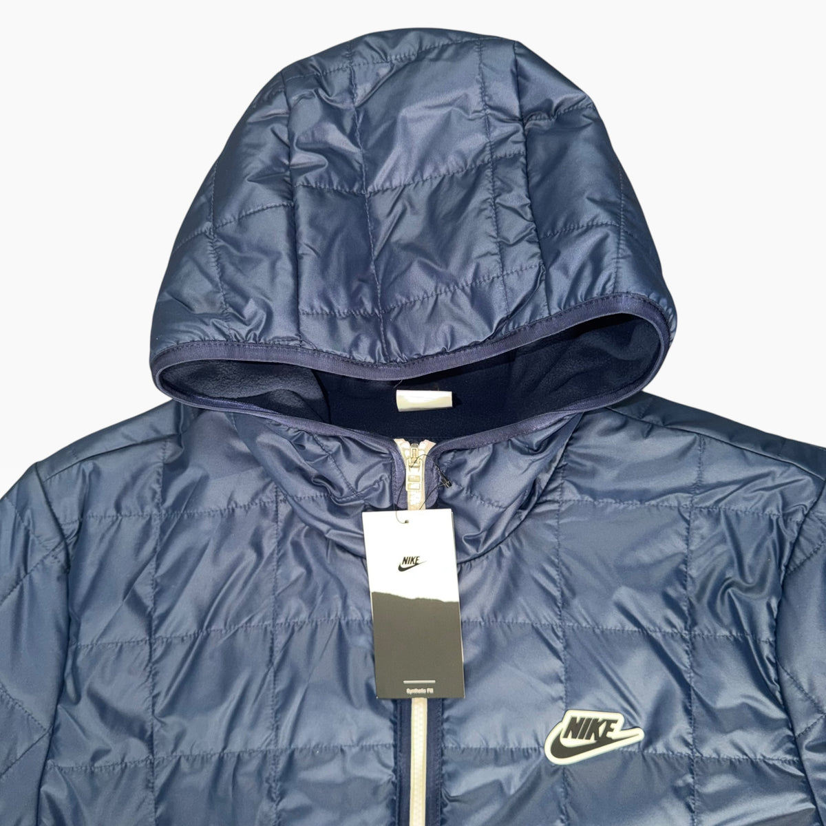 NIKE SPORTSWEAR SYTHENTIC-FILL FLEECE LINED JACKET NAVY