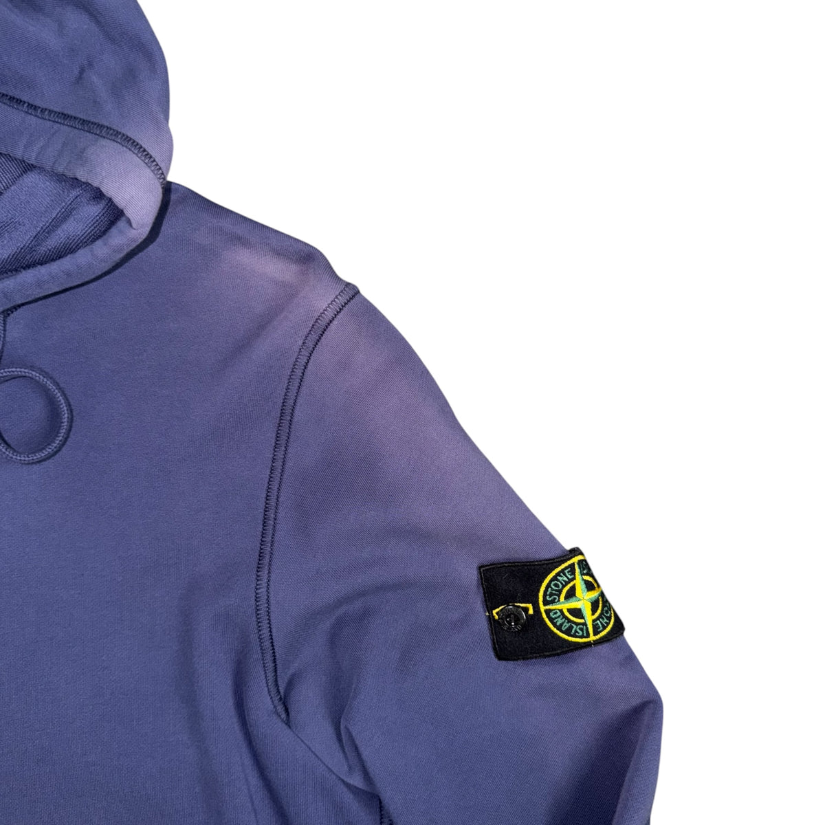 STONE ISLAND ORGANIC COTTON FLEECE LAVENDER PURPLE
