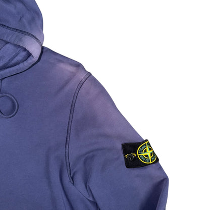 STONE ISLAND ORGANIC COTTON FLEECE LAVENDER PURPLE