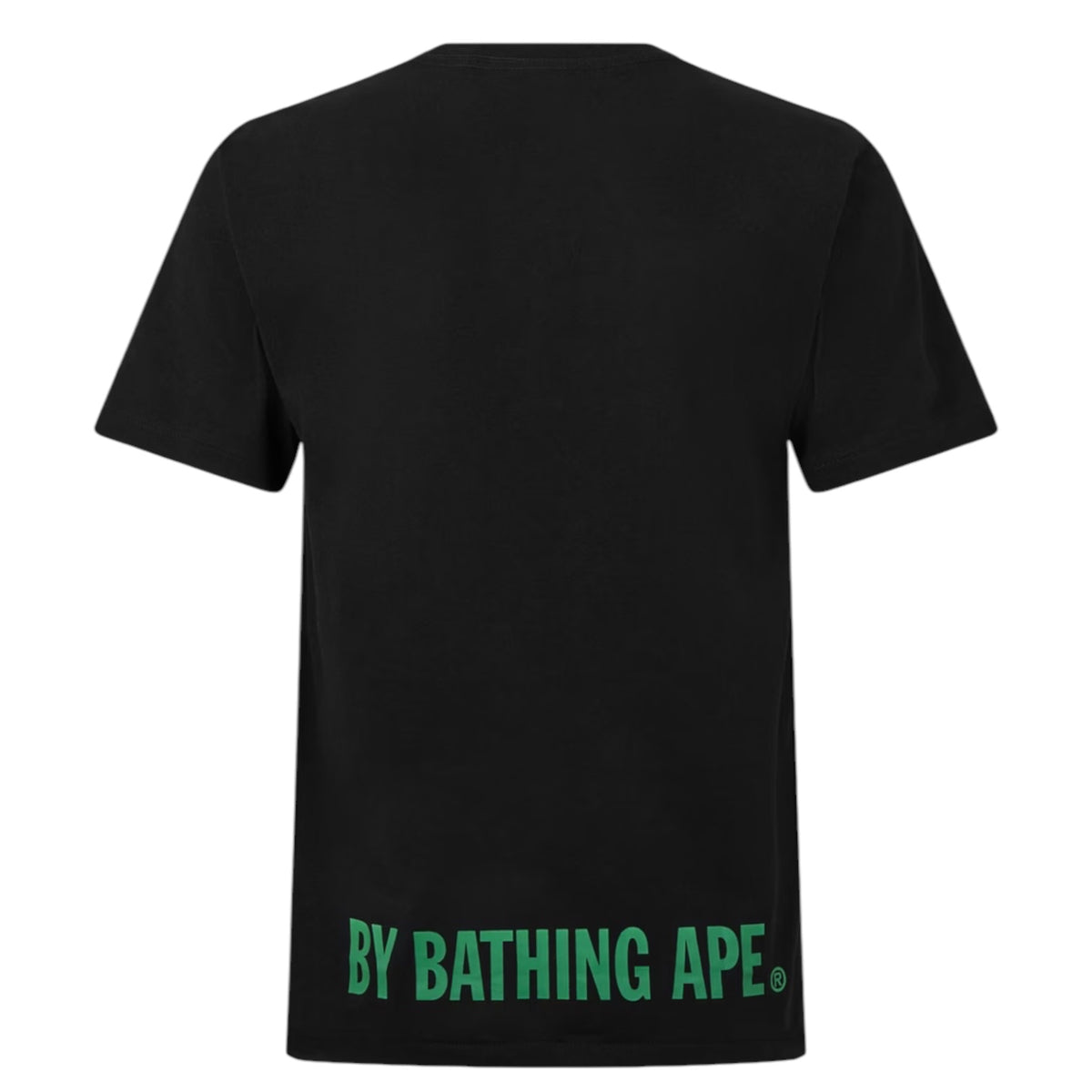 A BATHING STA FACE GRAPHIC T-SHIRT BLACK / GREEN