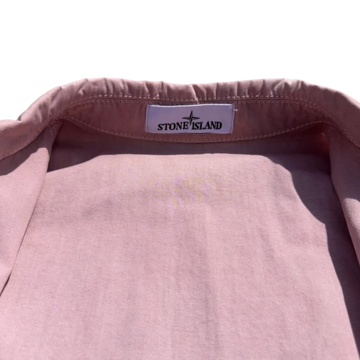 STONE ISLAND FULL ZIP OVERSHIRT ROSE PINK