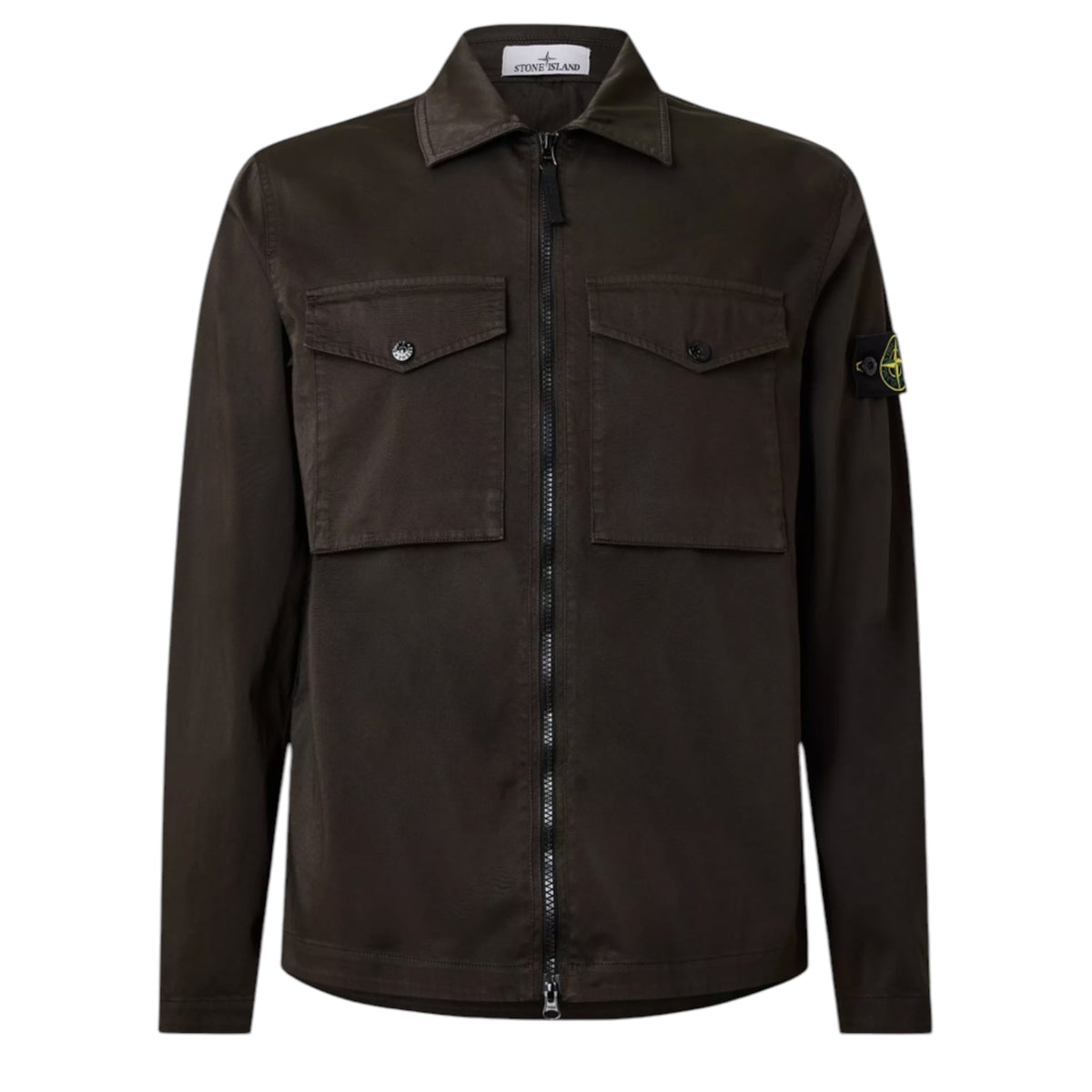 STONE ISLAND COTTON GD OVERSHIRT COAL GREY