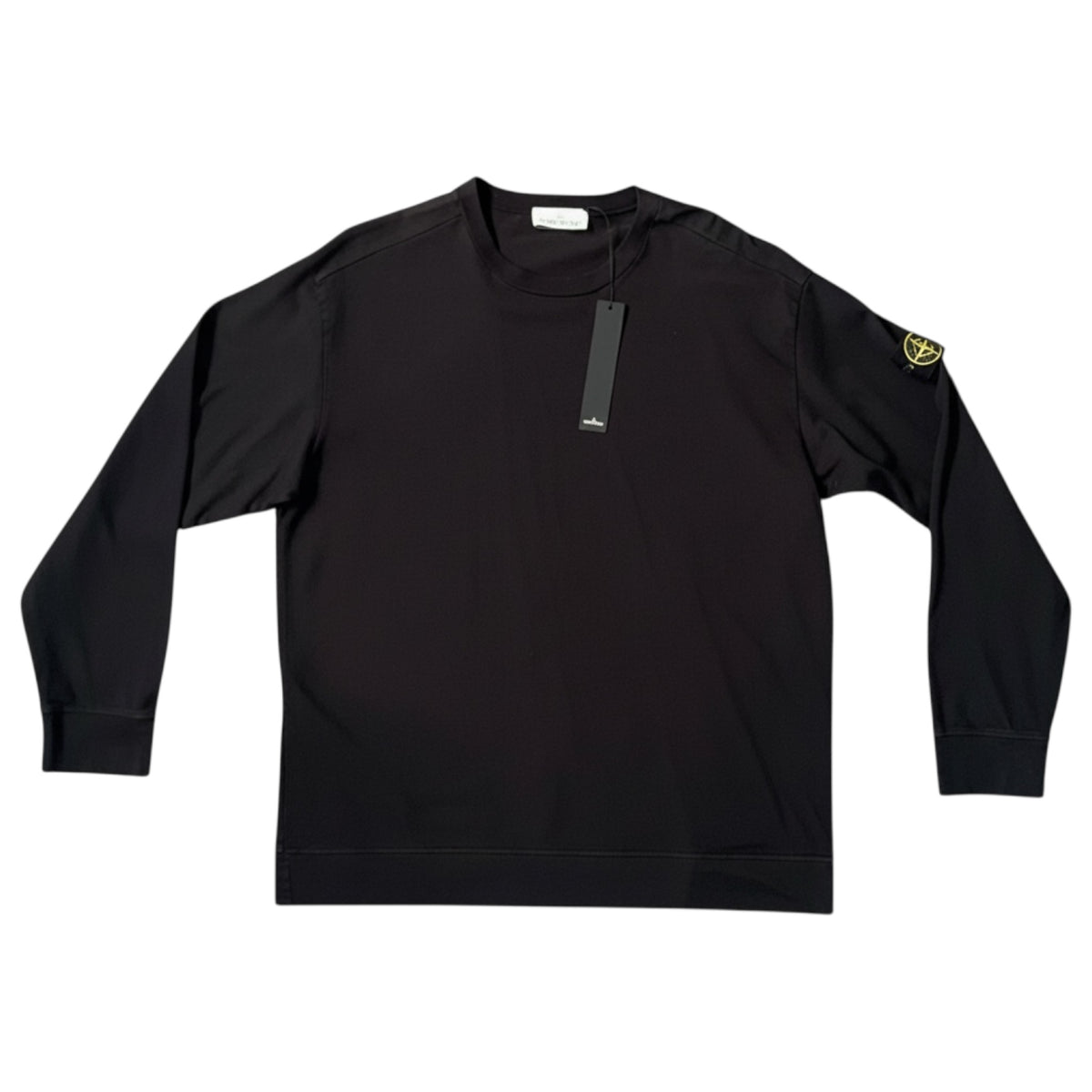 STONE ISLAND CREWNECK SWEATSHIRT BLACK