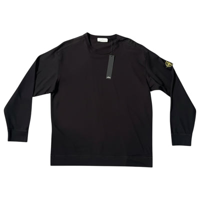 STONE ISLAND CREWNECK SWEATSHIRT BLACK