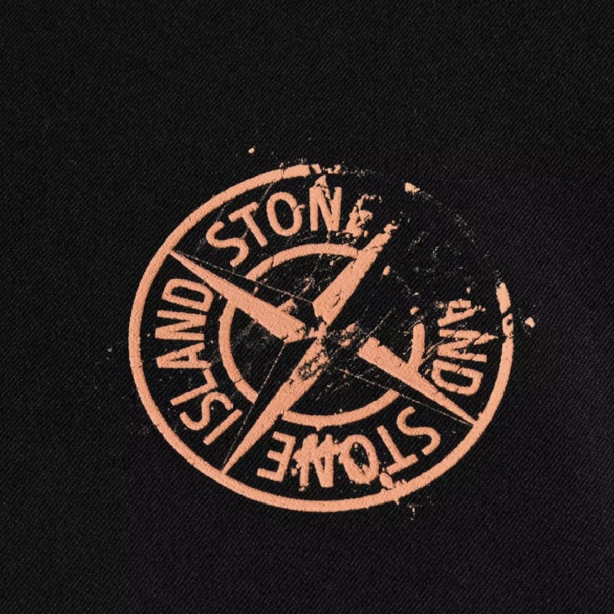 STONE ISLAND VERTI BACK LOGO T-SHIRT BLACK