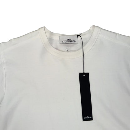 STONE ISLAND LONG SLEEVE TEE WHITE