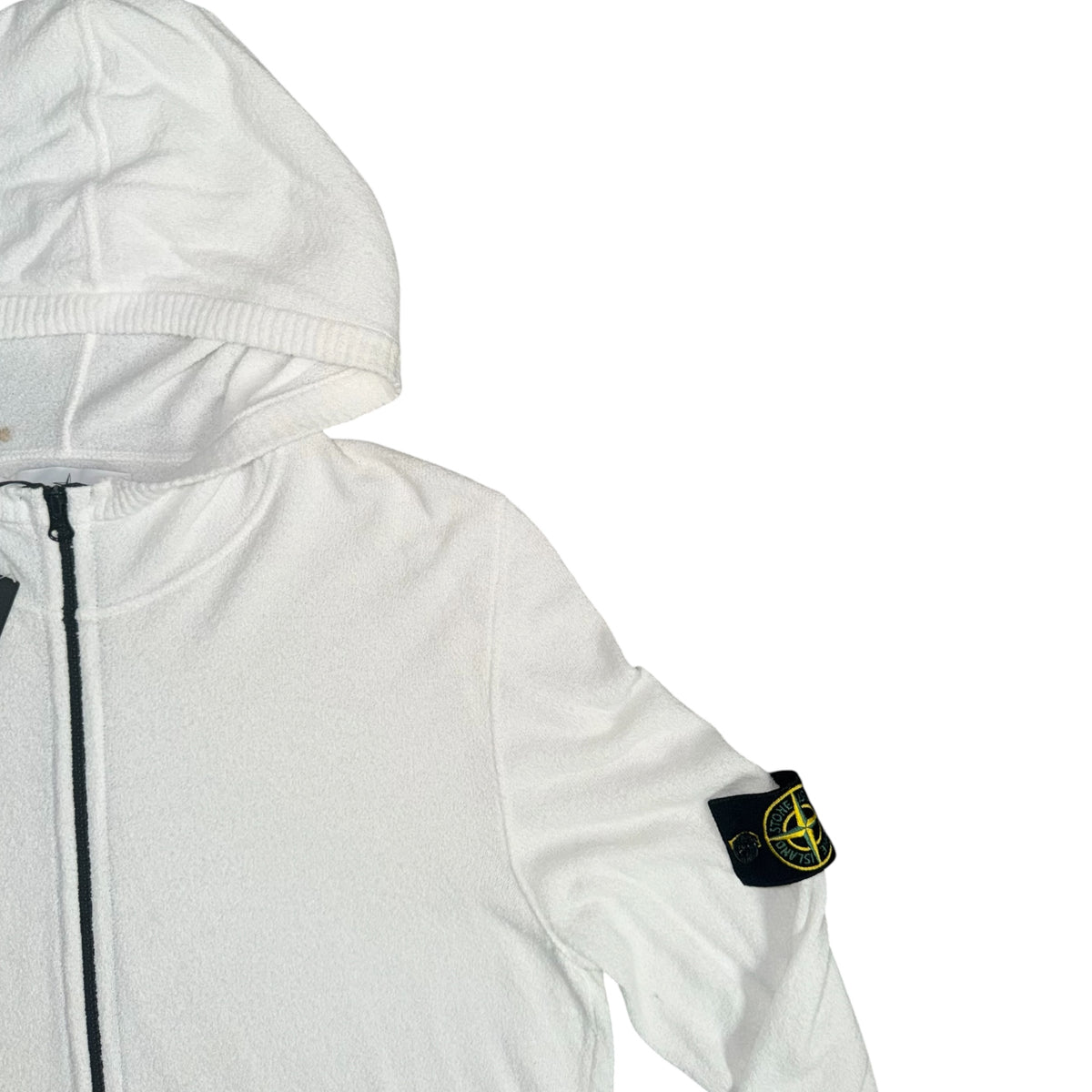 STONE ISLAND FULL ZIP REVERSE WEAVE HOODIE