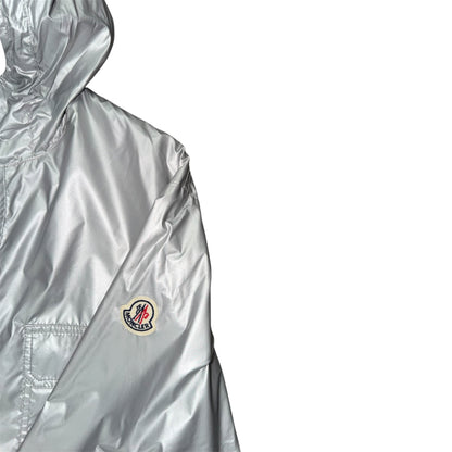 MONCLER DONAN GIUBBOTTO RAINCOAT SILVER/RED/BROWN