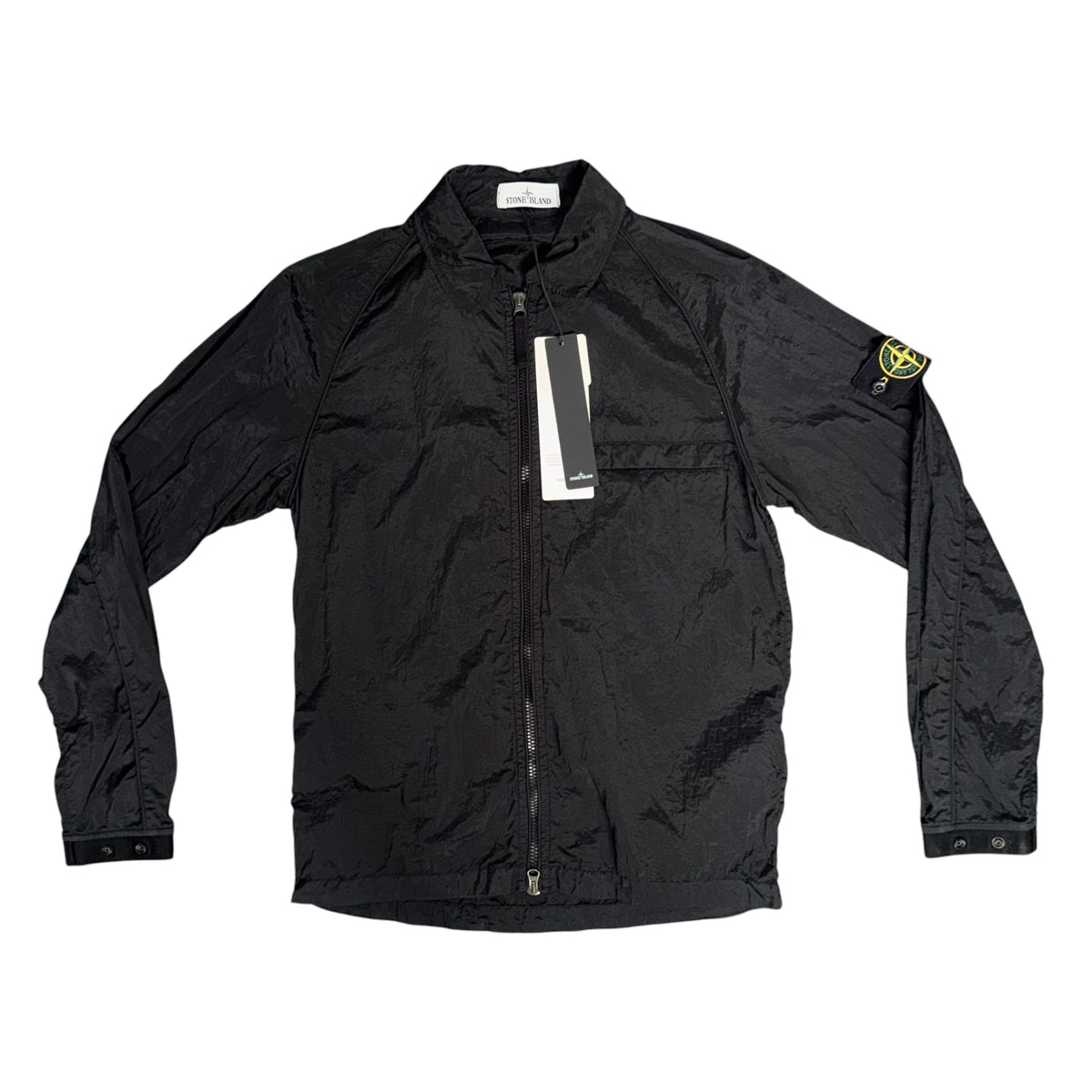 STONE ISLAND NYLON METAL OVERSHIRT BLACK